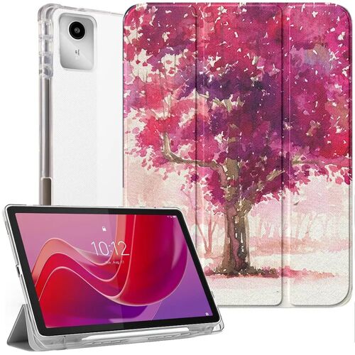 Coque pour Lenovo Tab M11 2024, Housse Antichoc Anti-Rayures avec Porte-Stylet - Motif Arbre - E.F.Connection