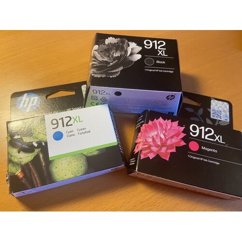CARTOUCHES HP 912 XL BLACK CYAN MAGENTA