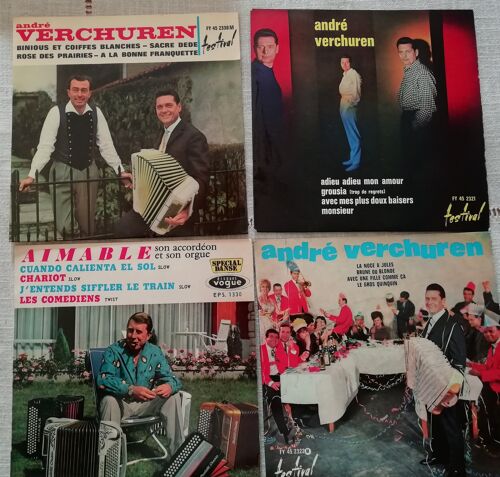 Lot De 4 Vinyles 45 Tours (Lot Vf 1)