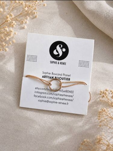 Bracelet Sophie & Renée En Argent – Bijou Artisanal Minimaliste
