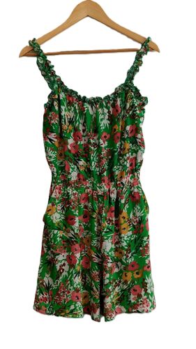 Combishort Multicolore À Fleurs. Naf Naf. Taille 36