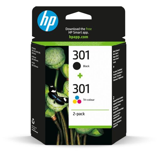 Cartouche d'encre HP pack 301 Noir + 3 couleurs