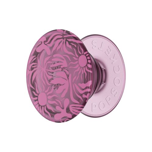 Support Smartphone PopGrip Fixation Adhésif avec Fonction Stand et Selfie PopSockets Rose