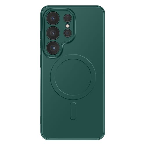 Coque pour Galaxy S26 Ultra Compatible avec Charge Qi2 / MagSafe / PixelSnap Vert foncé