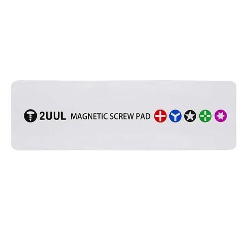 Tapis Magnétique pour Vis 14x3.5cm Compact Réparation Électronique 2UUL Blanc