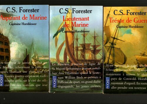 Forester, Capitaine Hornblower, Lot De 3 Poches