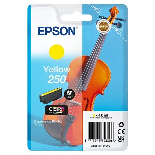 Epson 250 - Jaune - original - emballage coque avec alarme radioélectrique/ acoustique - cartouche d'encre - pour P/N: C11CL95401, C11CL95402