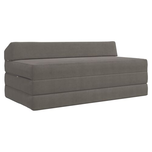 vidaXL Canapé-lit pliable Gris clair 120 x 60 x 49 cm Tissu