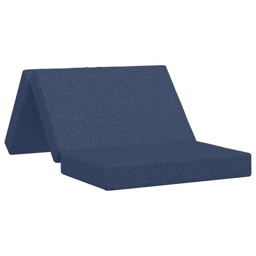 vidaXL Canapé-lit pliable 80 x 67 x 45 cm Bleu