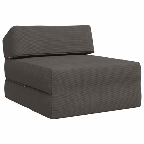 vidaXL Canapé-lit pliable Gris foncé 60 x 70 x 41 cm Tissu