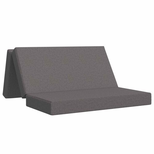 vidaXL Canapé-lit pliable 140 x 67 x 45 cm Gris clair