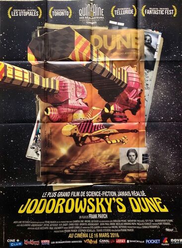 Jodorowsky's Dune -Véritable Affiche De Cinéma Pliée - Format 120x160 Cm- De Frank Pavich Avec Alejandro Jodorowsky, Michel Seydoux, H.R. Giger, Brontis Jodorowsky, Nicolas Winding Refn - 2016