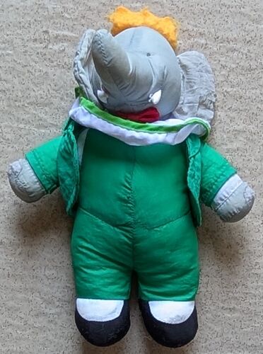 Peluche Babar Idéal Loisirs 1991, De Brunhoff, Eléphant, Figurine