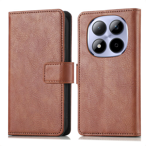 imoshion Étui de télephone portefeuille de luxe Xiaomi Redmi Note 15 (4G) Marron