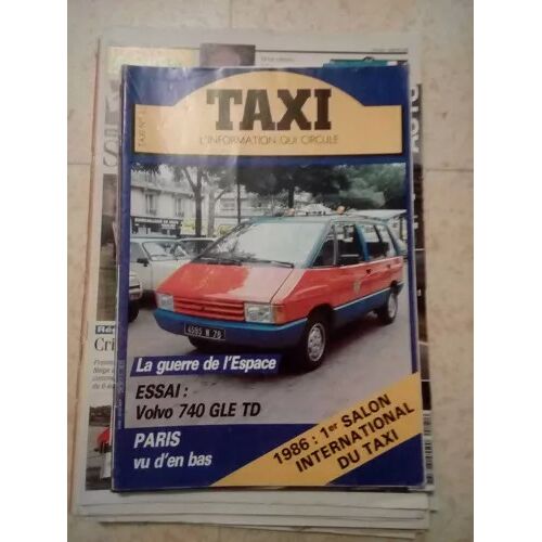 Taxi 1 De 1985 Volvo 760/740 Gle Turbo D,