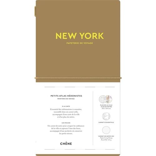 Carnet De Voyage New York - Carnet Avec 1 Pochette À Rabats, 1 Carte De La Ville, 1 Plan Du Métro, 1 Carnet D'essentiels, 1 Carnet De Notes, 1 Planche De Stickers Utiles Et 1 Planche De...