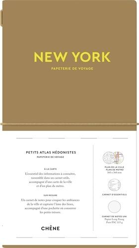 Carnet De Voyage New York - Carnet Avec 1 Pochette À Rabats, 1 Carte De La Ville, 1 Plan Du Métro, 1 Carnet D'essentiels, 1 Carnet De Notes, 1 Planche De Stickers Utiles Et 1 Planche De...
