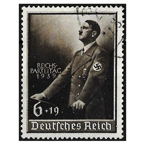 Allemagne, 3ème Reich 1939, Beau Timbre Yvert 636, Chancelier Hitler, Discours Du 1er Mai Et Congrès Du Parti Nazi, Oblitéré, Tbe.