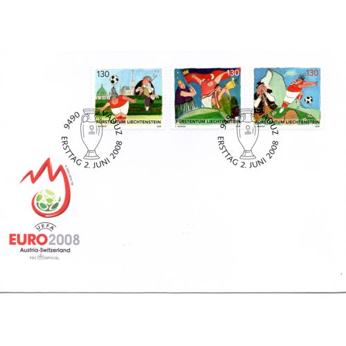 Liechtenstein, Enveloppe Premier Jour 2008, Euro De Football