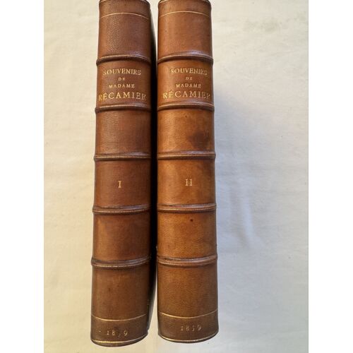 Souvenirs Et Correspondance Tirés Des Papiers De Madame Récamier Edition Originale 1859 Cuir 