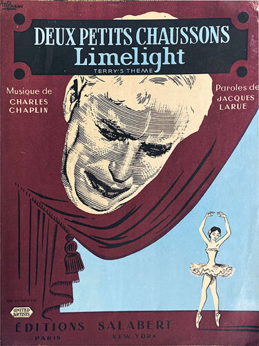 Limelight / Les Feux De La Rampe: Partition Originale (Deux Petits Chaussons, Terry'S Thème) - Musique De Charles Chaplin, Editions Salabert - 1952