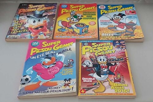 - Super Picsou Géant. Lot De 5 N° 115 . 146 . 151 . 157 . 191