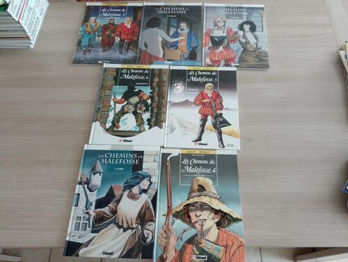 Lot De 7 Bd Les Chemins De Malefosse (De 1 À 7)