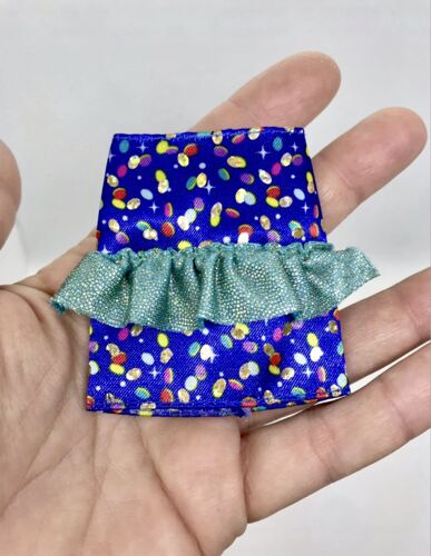 2021 Jupe courte été frou-frou color reveal Barbie série Fêtes imprimé confettis Mattel #GTR96