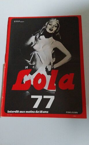 Lola 77 Affiche Cinema Originale 40x55