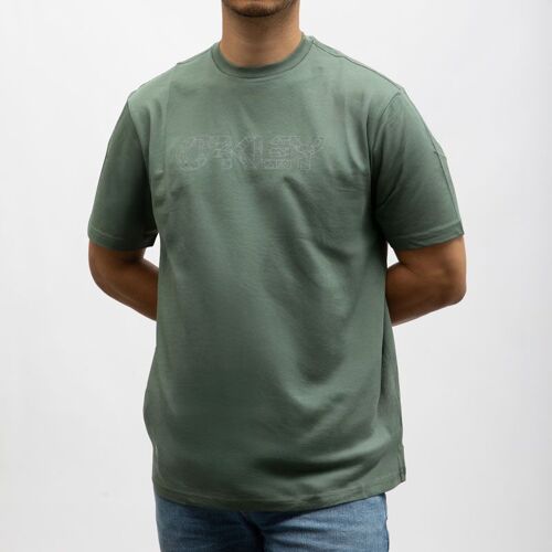 Tee Shirt Uni Avec Logo Trait Fin Sur Le Torse Homme Oakley