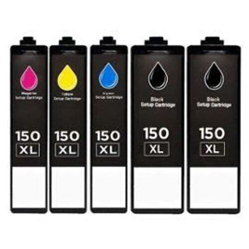 UPrint L-150XL PACK - Pack de 5 - taille XL - noir, jaune, cyan, magenta - compatible - cartouche d'encre (alternative pour : Lexmark 150XL) - pour Lexmark Pro715, Pro915, S315, S415, S515