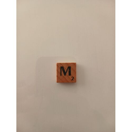 Lettre De Scrabble En Bois - Lettre M
