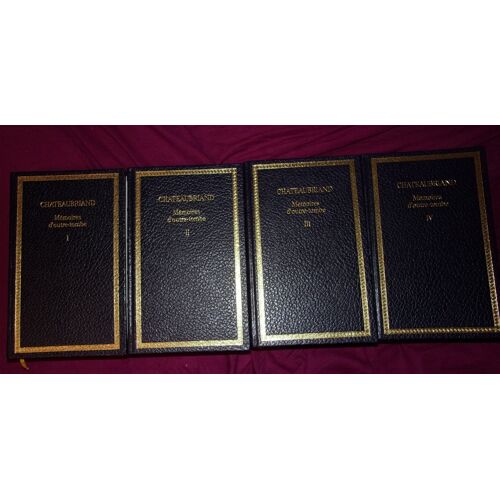 Mémoires D'Outre-Tombe, Edition Du Centenaire Intégrale En 4 Volumes Avec De Très Jolies Reliures