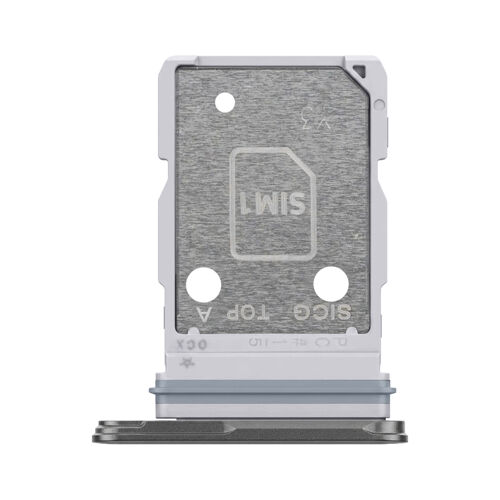 Tiroir SIM pour Samsung Galaxy S25 Edge Dual Nano SIM Remplacement précis Argent