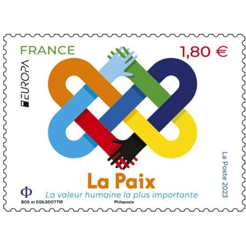 France 2023, Très Beau Timbre Neuf** Luxe Yvert 5675, Europa, La Paix, La Valeur Humaine La Plus Importante.