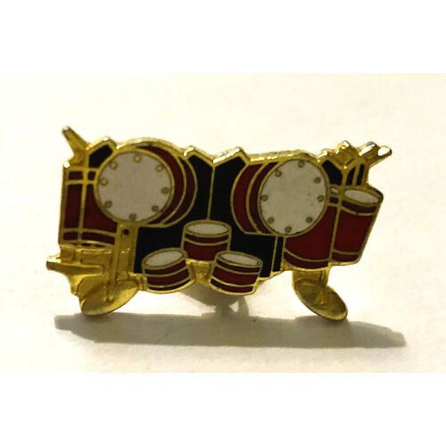 Pins Musique Batterie Rouge