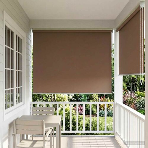Vidaxl Store Enrouleur Protection Uv Taupe 160 X 230 Cm Polyester