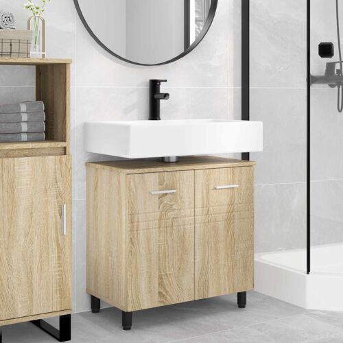 vidaXL Unité de vanité de salle de bain Chêne Sonoma 60 x 35 x 60 cm