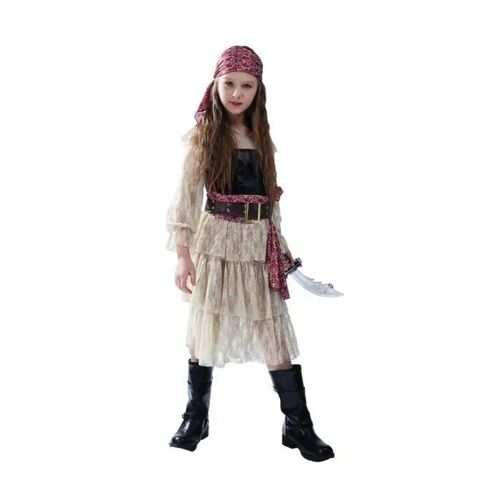 Déguisement Corsaire Fille - Ptit Clown - Costume Fillette Dentelle - Tailles S, M, L
