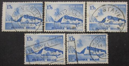Belgique N°487 X 5 Oblitéré