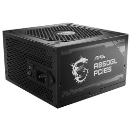 MSI MAG A850GL PCIE5 - Alimentation ATX 850W Full Modulaire - 80 PLUS Gold - Noir