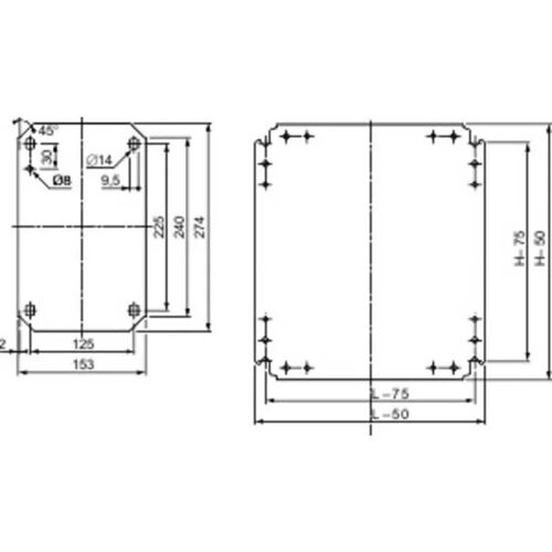 Schneider Electric NSYMM43 Embase De Montage 400x300mm - NSYMM43