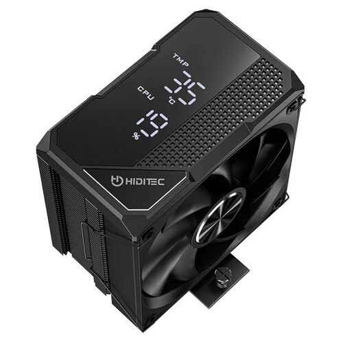 Hiditec DC20 PRO Processeur Refroidisseur d'air 12 cm Noir