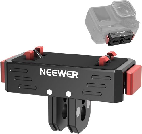 NEEWER Ace Pro 2 Support à Dégagement Rapide Compatible avec Insta360 AcePro AcePro 2, Adaptateur Magnétique à Encliqueter,Filetage 1/4"",Compatible avec GoPro Accessoires de Caméra d'Action , GP-87