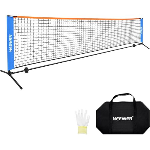 NEEWER Filet Pickleball de 3,6m de Large,Petit équipement Portable et Pliable pour Allée, Accessoires pour Entraînement et Pratique du Pickleball en Intérieur et en Extérieur,Aucun Outil Requis,PB02N