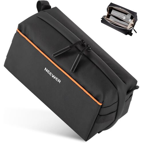 NEEWER Pochette Tech, étui de Rangement étanche pour Appareil électronique, Sac Transport avec Plusieur Compartiment & Bandoulière pour Accessoire Photo & Carte SD, Câble de Batterie & Chargeur, PB024