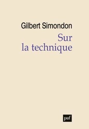 Sur La Technique (1953-1983)