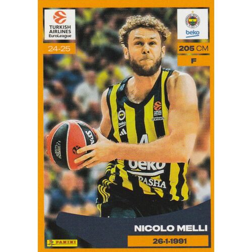 Image Vignette Panini Euroleague 2024 / 2025 - N° 211 - Nicolo Melli