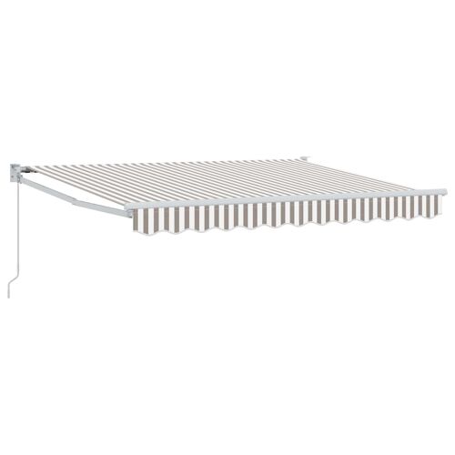 Vidaxl Auvent Rétractable Gris Clair Et Blanc 3,5 X 2 M