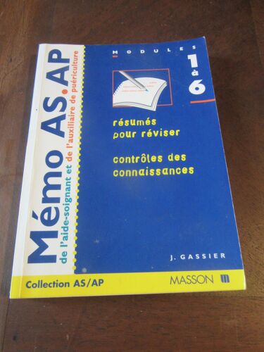Mémo As/Ap Résumés Pour Réviser J.Gassier